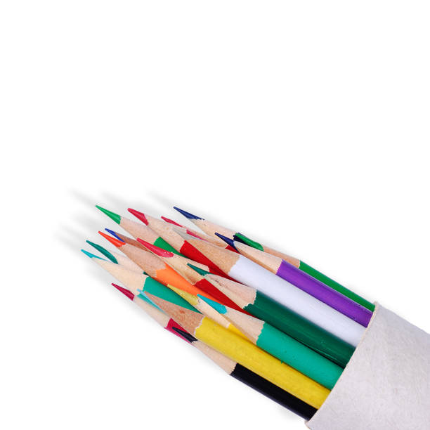 istock Back to school concept with pencils isolated on grey background. 1495091564