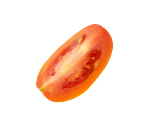 istock Slice of tomato isolated. Fresh vegetable element 1495096772