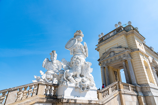 Schonbrunn Habsburg Palace and gardens in Vienna capital of Austria on 4 May 2023