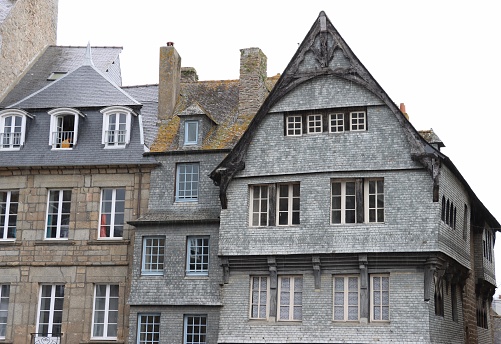 Architecture du quartier historique de Guingamp dans les côtes d’armor en Bretagne