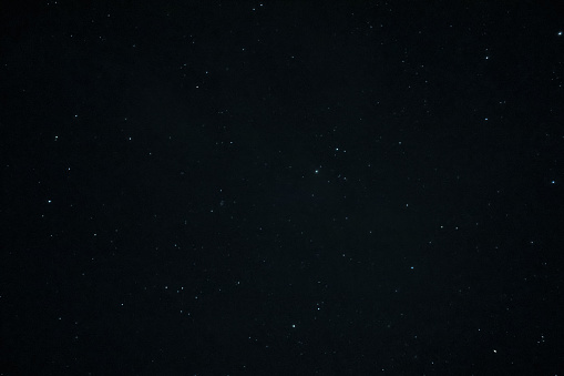 Dark night sky with stars background. Space stars texture