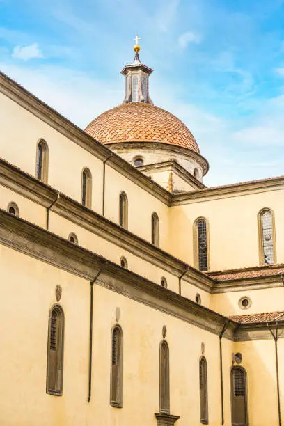 Photo of The Basilica di Santo Spirito (Basilica of the Holy Spirit) is a church located in the Oltrarno quarter in Florence, Italy. It is one of the preeminent examples of Renaissance architecture.