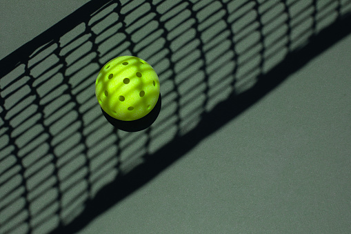 Pickleball with the net shadow