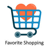 istock Favorite Shopping Vector  Flat Icon Design illustration. Ecommerce and shopping Symbol on White background EPS 10 File 1495121634