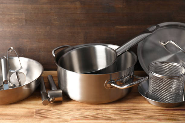 istock Kitchen utensil on wooden table, selective focus 1495121823
