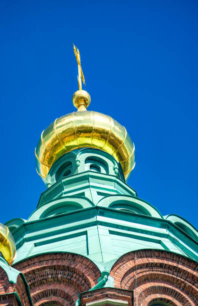 Uspenski Cathedral on a sunny day, Helsinki.