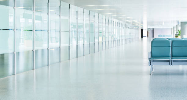 istock Empty departure lounge in airport 1495139995
