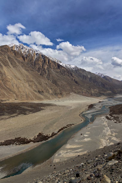 istock Captivating Suru Valley as it winds through the majestic mountains, while the shimmering Indus River flows under the sunny sky in Ladakh region, India 1495140200