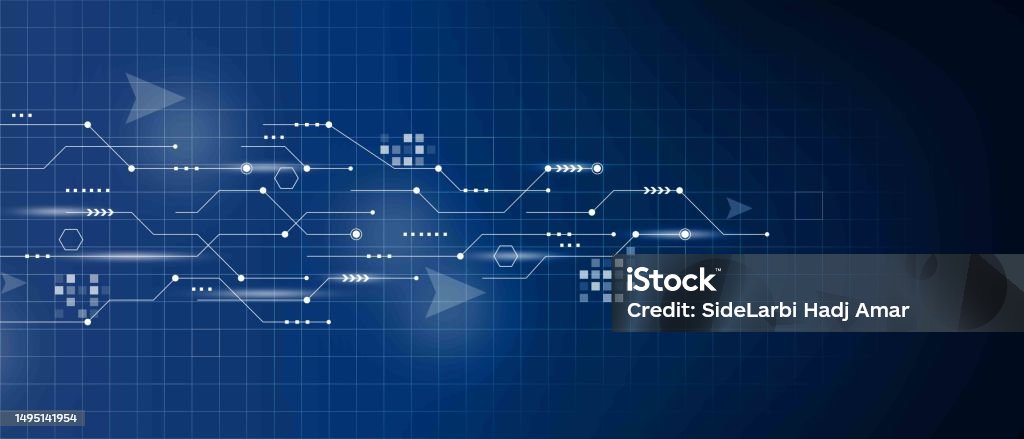 Digital Science Picture Digital Technology And Science Background Stock Illustration - Download ...