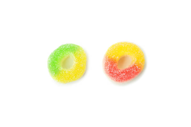 istock Tasty gummy candies isolated on white background 1495142738
