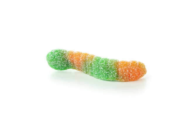 istock Tasty gummy candy isolated on white background 1495142826