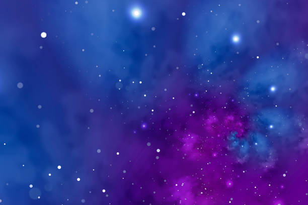istock Starry background with blue and violet nebula. Concept for space, astronomy, galaxy, universe, science 1495147368