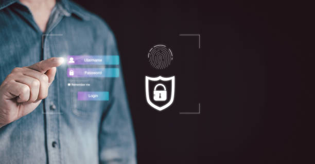 istock Businessman entering online login password on virtual screen.Cybersecurity concept, digital marketing, threat prevention, and security in the Internet network. 1495148896
