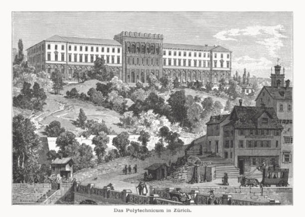 istock Swiss Federal Polytechnic (ETH), Zurich, Switzerland, wood engraving, published 1877 1495156209