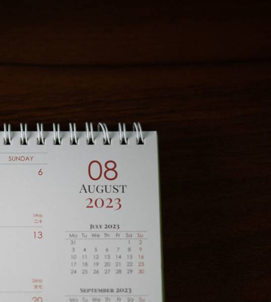 istock the table has a calendar that is full of dates on it 1495156248