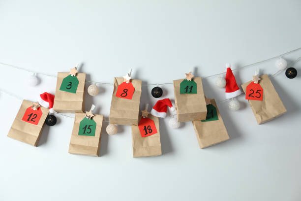 istock Concept of Advent calendar hanging on wall 1495163464
