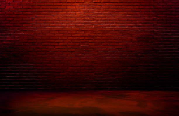 A square format background of newly painted brick wall, with a rough surface.