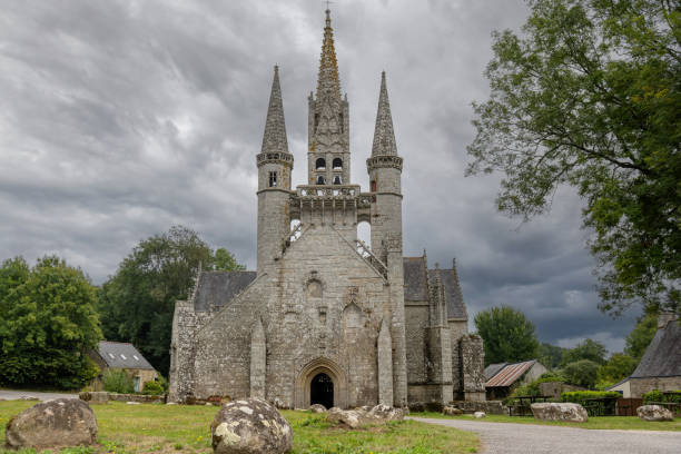 Beautiful ancient chapel Saint Fiacre in Brittany