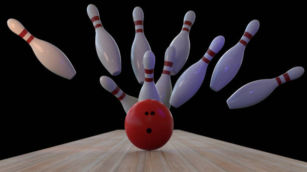 istock 3D Illustration of Bowling Scene 1495172184