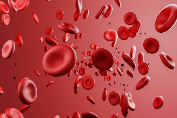 istock 3D illustration of red blood cells. 1495172703
