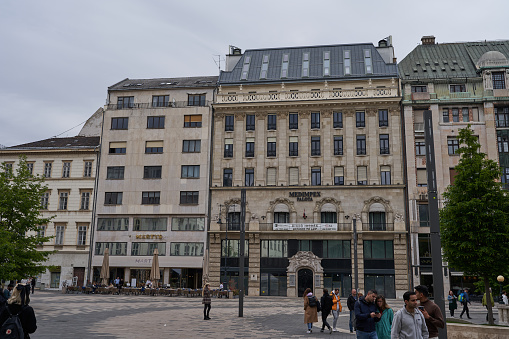 Vörösmarty tér or Vörösmarty square is a public square in the Budapest city centre at the northern end of Váci utca