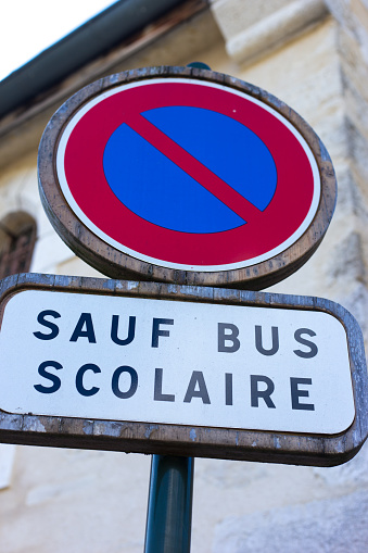 France: No Parking Sign \