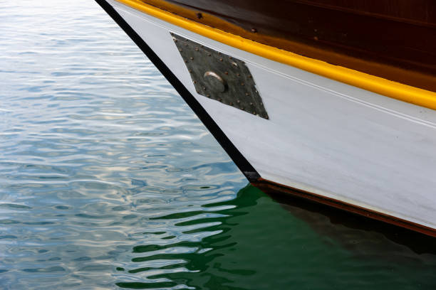 istock Boat standing at calm water abstract 1495182863