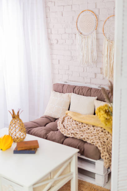 istock Living room closeup with couch and table 1495186306