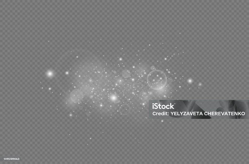 Magic Dust Effects Glowing Dust Particles Effect Sparkling Magic Dust Particles Stock ...