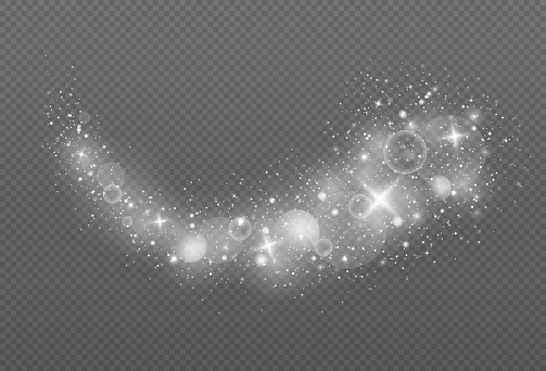 Magic Dust Effects Sparkling Magic Dust Particles Glow Light Effect Stock Illustration ...