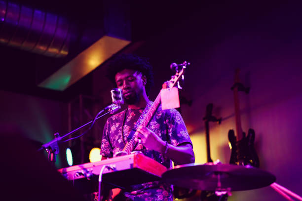 istock Musician performing on stage singing 1495197279