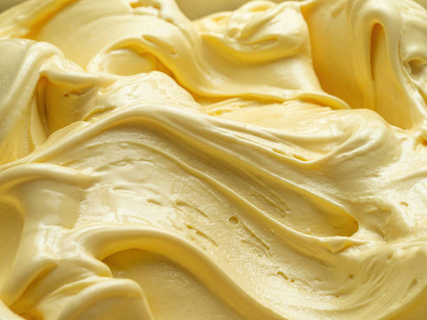 istock Vanilla flavour gelato - full frame detail. 1495198165
