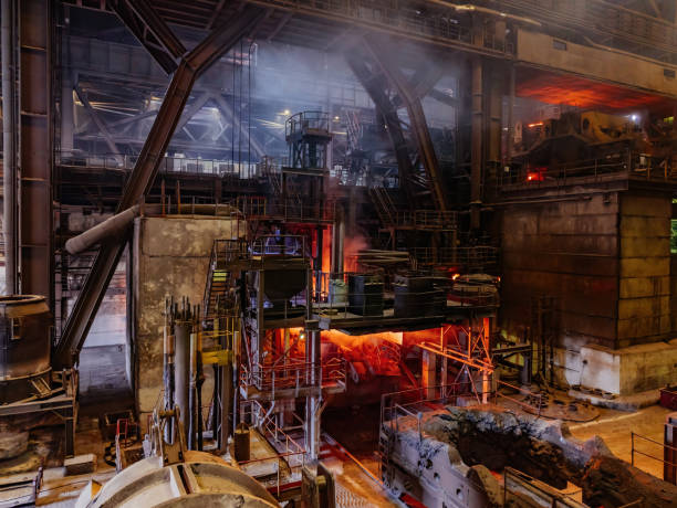 istock Iron casting and the foundry at metallurgical factory 1495199302