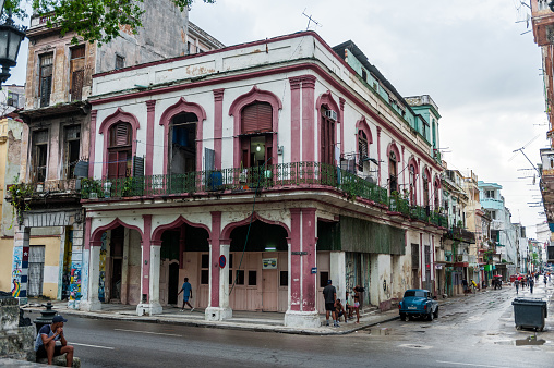 Havana, Cuba - October 21, 2017: Havana Architecture, Cuba