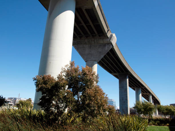 istock A highway overpass towers over a park 1495202835
