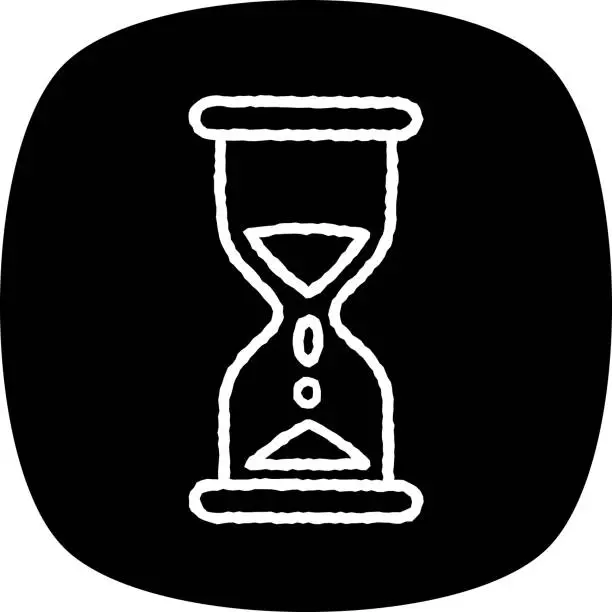 Vector illustration of Hourglass Doodle 3