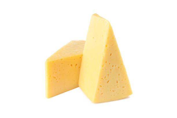 istock Hard cheese isolated on white background, close up 1495209443