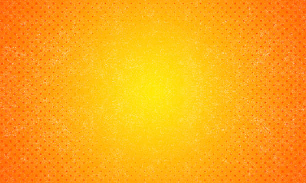 Vignette Background Half Tone Orange Yellow Spotlight