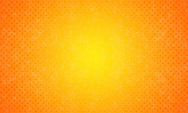 Vignette Background Half Tone Orange Yellow Spotlight - fotografia de stock