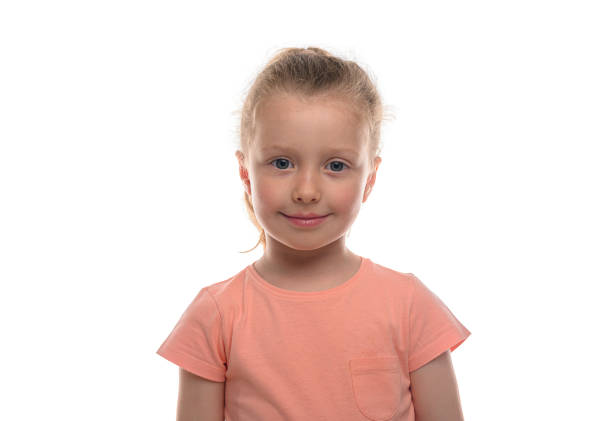 istock Little girl on a white background. 1495216226