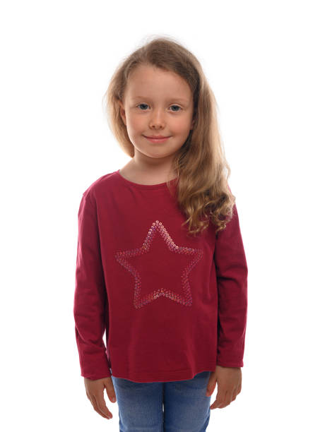 istock Little girl on a white background. 1495216246