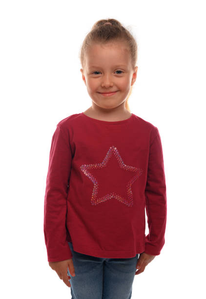 istock Little girl on a white background. 1495216251