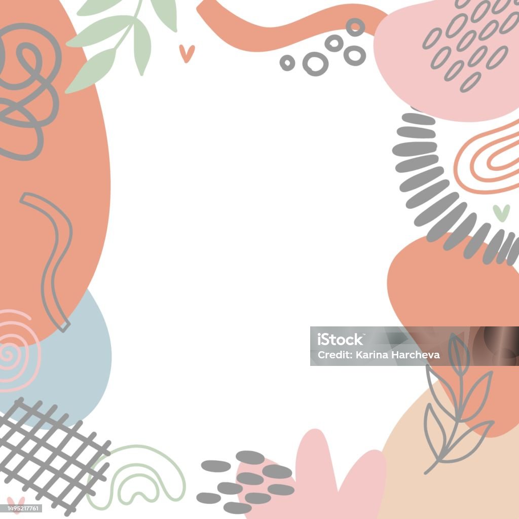 Picture Frame Abstract Vector Abstract Shapes Vector Frames Stock Illustration - Download Image Now ...