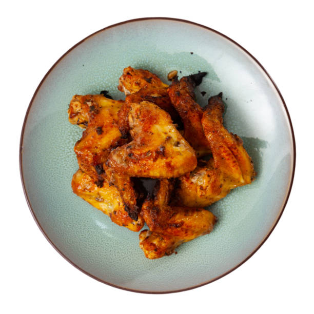 istock Grilled chicken wings served in the plate 1495225431