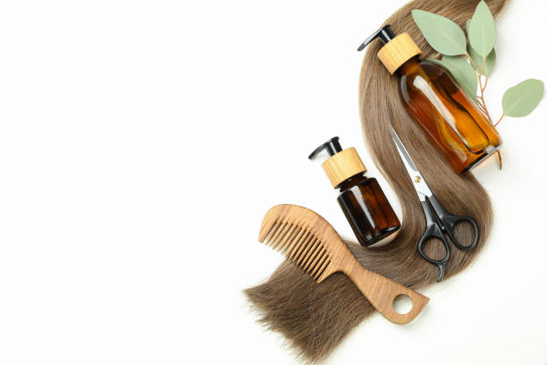 istock Concept of hair care on white table 1495233167
