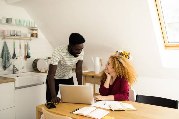 istock Working together online at their home office 1495236274