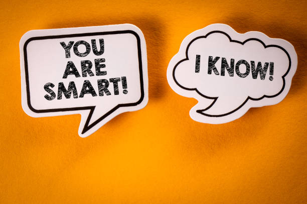 istock Skill and egoist concept. Speech bubbles with text on a yellow background 1495245244