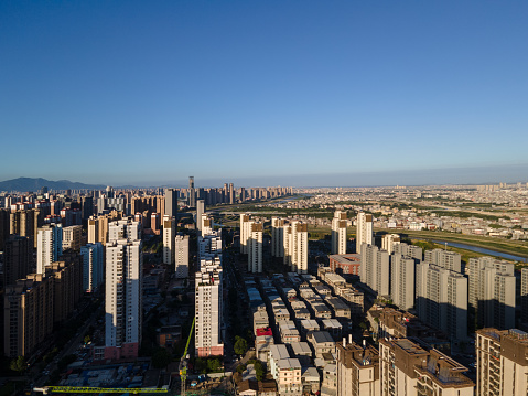 There are numerous high-rise buildings in the city