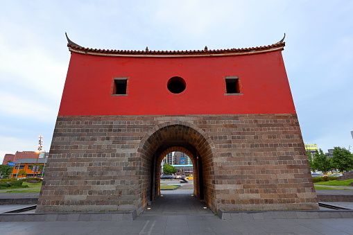 The North Gate Cheng-en gate , old Taipei city wall built by the Qing Dynasty in Taipei, Taiwan