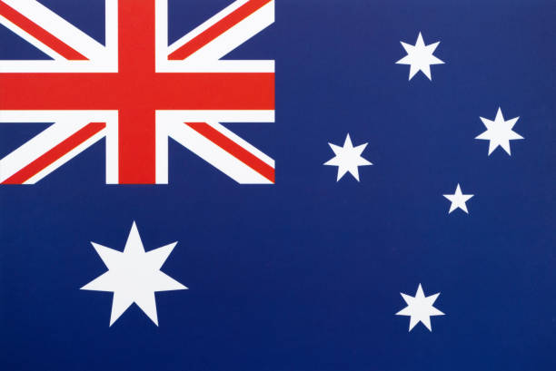 Close up of Australian flag.